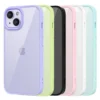 Colour Back Transparent Shockproof Phone Case for iPhone 16 15 14 13 12 11 Pro Max 7 8 Plus XR Xs 12 Mini Silicone Bumper Cover