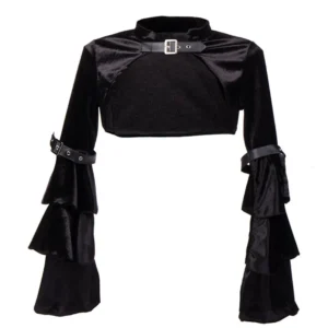 Women’s Gothic Lace Cloak – Medieval Victorian Retro Short Shawl Top