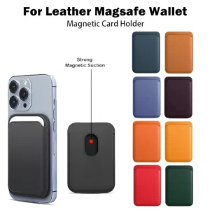 Leather MagSafe Wallet Case for iPhone 12–16 Pro Max – Card Holder