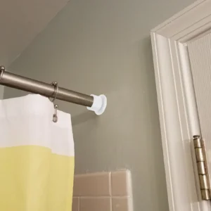 5 Sets Curtain Rod End Caps – Decorative Nonslip Plastic Closet & Shower Rod Stops