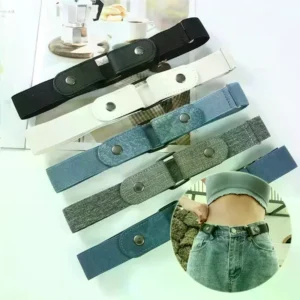Adjustable Invisible Elastic Belt – No-Buckle Waist Belt for Men & Women