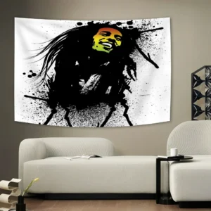 Bob Marley Reggae Tapestry – Rastafari Wall Hanging for Bedroom, Living Room & Dorm