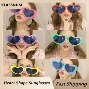 Oversized Heart Sunglasses – Fun Party & Beach Shades for Women