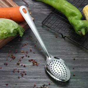 201 Stainless Steel Soup Spoon & Strainer Ladle | Kitchen Skimmer