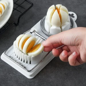 Egg Slicer & Fruit Chopper | Stainless Steel Manual Kitchen Cutter