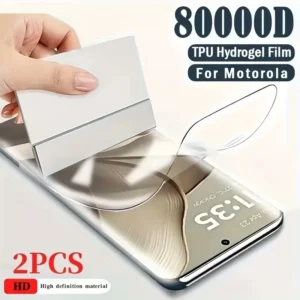 2PCS Hydrogel Screen Protector for Motorola Edge 60 / 60 Pro / 50 Ultra – HD Full Coverage Film