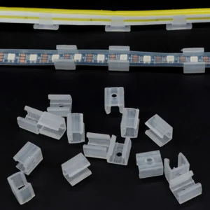 LED Strip Fixing Clips – 6/8/10/12mm Holder Connector for 2835/COB 220V Neon Light