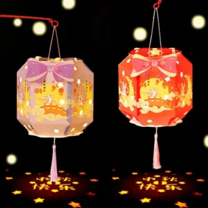 Chinese Lantern Handcraft Kit – Festival Flower Light Decoration for Kids & Home