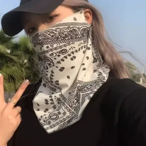 Unisex Summer Sunscreen Mask – Neck & Ear Bandana with Cooling Part