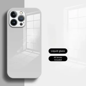 Luxury Ultra-Thin Tempered Glass Phone Case for iPhone 11–17 Pro Max