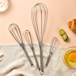 Manual Rotary Egg Beater | Stainless Steel Mini Kitchen Whisk & Mixer
