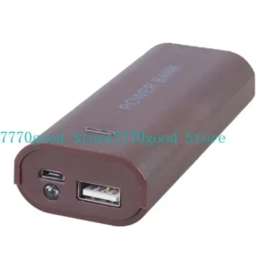 18650 Battery Holder Power Bank Case – USB Output with LED for Phones & Tablets