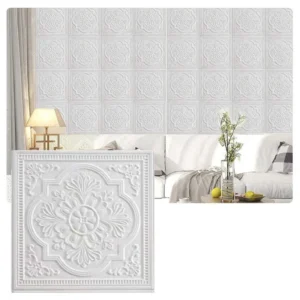 3D Self-Adhesive Foam Wall Panels – Soft Decorative Wall & Ceiling Sticker for Home