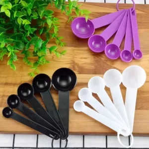 Portable Kitchen Measuring Spoon & Cup Set – Plastic Coffee & Sugar Scoop