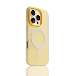 Luxury Matte Orange For Magsafe Phone Case for iPhone 11 12 13 14 15 16 Pro Max PLUS Wireless Charging Compatible Magnetic Cover
