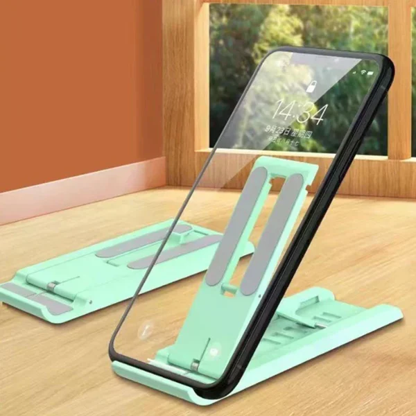 Portable Foldable Mobile Phone Stand – Adjustable Desktop Holder for Phones & Tablets