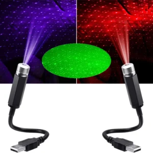 Car LED Starry Sky Projector Light – USB Galaxy Roof & Ceiling Night Lamp Decor