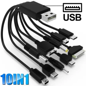 10-in-1 Multi-Function USB Charging Cable – Universal Multi-Port Cord for Phones