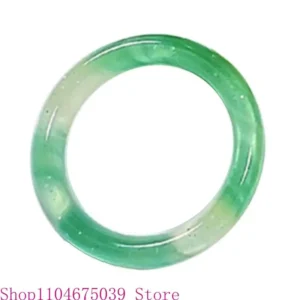 Acrylic Imitation Jade Ring – Simple Stackable Fashion Statement Jewelry