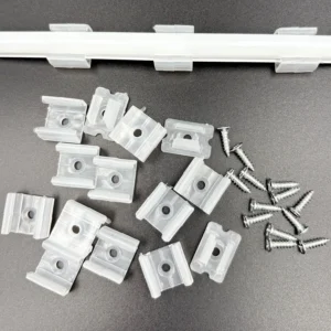 LED Strip Fixing Clips – 6/8/12/15mm Holder Connector with Screw for 2835/5050/COB Neon Lights