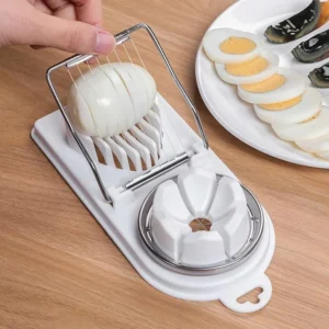 2-in-1 Egg Slicer & Fruit Cutter | Multi-Function Kitchen Tool