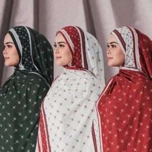 Women’s Chiffon Print Hijab – Khimar Head Wrap & Ethnic Scarf for Eid
