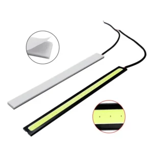 2PCS 17CM COB LED DRL Strip – 12V Waterproof Daytime Running Car & Motorcycle Lights