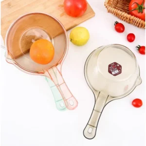 Plastic Long Handle Water Ladle | Transparent Household Scoop